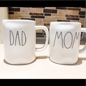 Mom and Dad Rae Dunn mug set